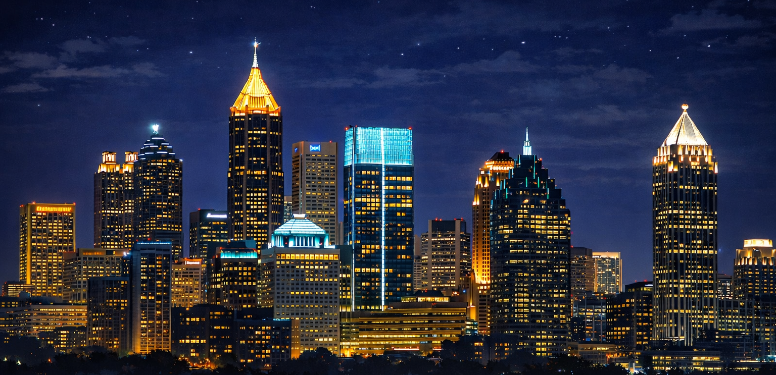 Atlanta Skyline at Night